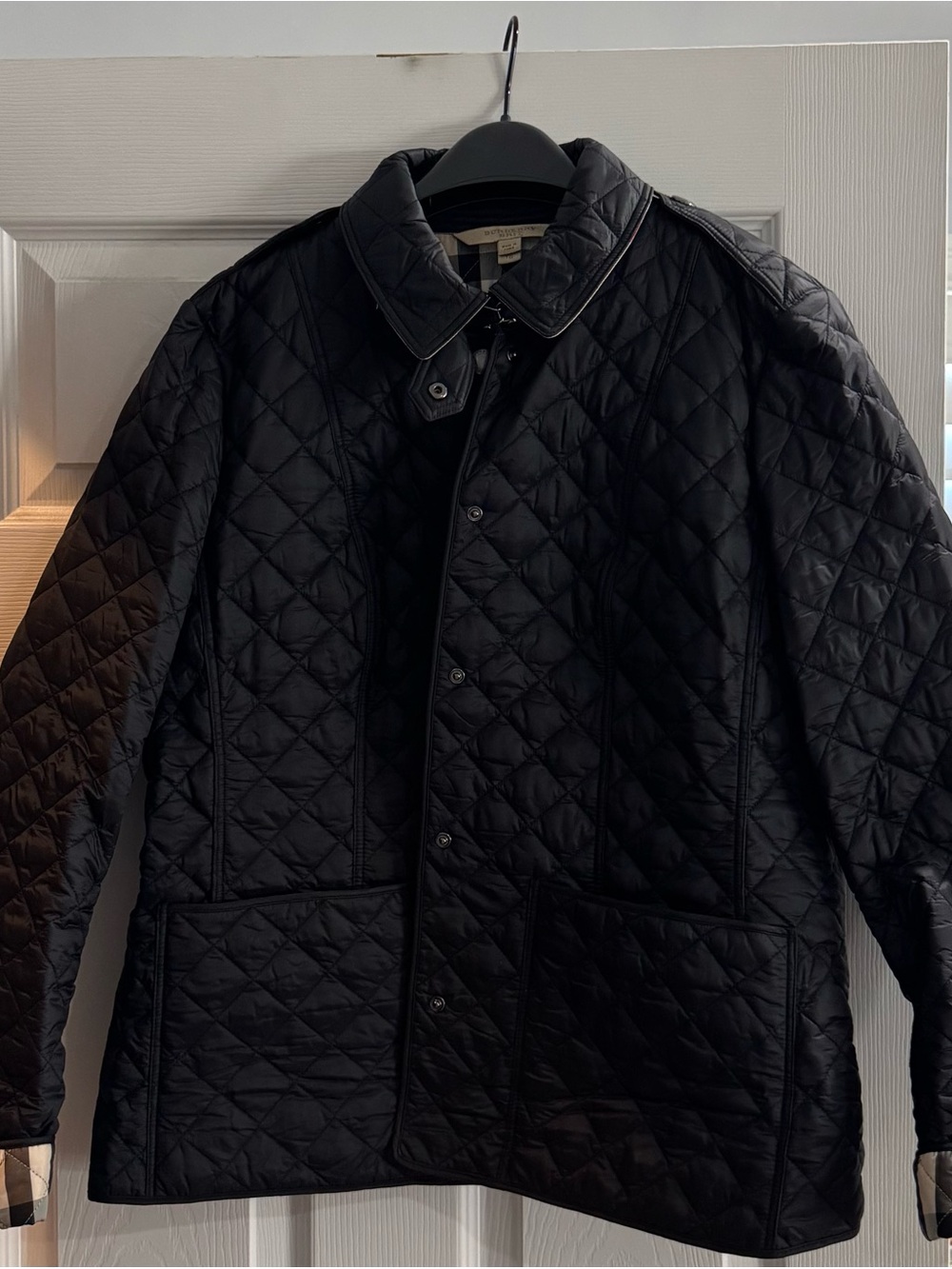 Burberry Black Quilted Lightweight Jacket
